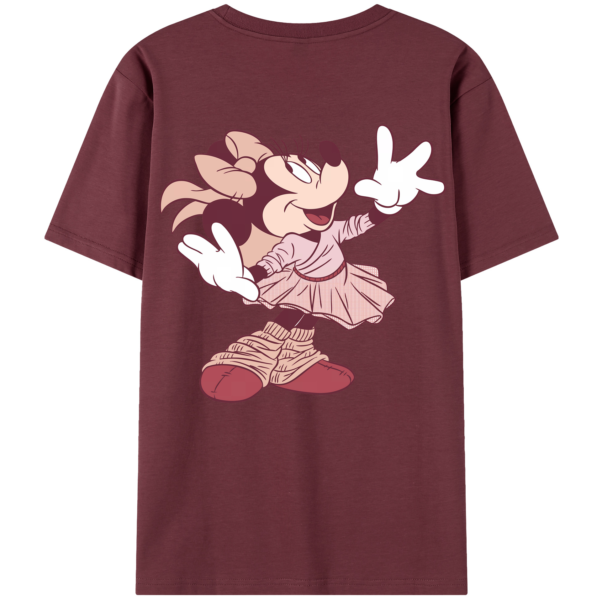 （画像用） ミッキーマウス Mickey Mouse 綿100％半袖Tシャツ（背面プリント）